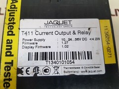 Jaquet t411 current output & relay