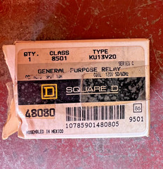 Square D KU13V20 General Purpose Relay Class 8501 SER C 3PDT 120V 50/60Hz
