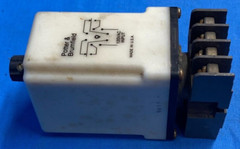 POTTER & BRUMFIELD SOCKET TRACK MOUNT RELAY CB1003B-70 TIME DELAY 0.1-10 SEC