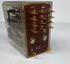 Potter Brumfield AMF R10-E3-Y4-S450 12VDC Relay Clear Case Vintage Industrial US