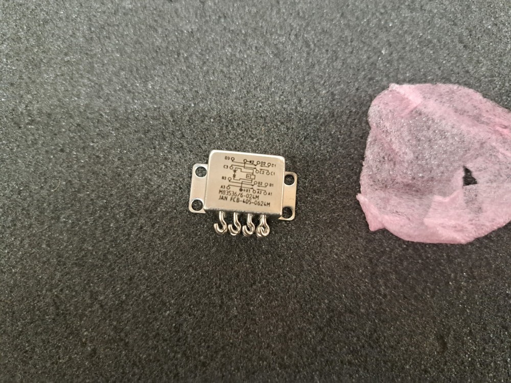 New, TE Connectivity, M83536/6-024M, RELAY GEN PURPOSE 4PDT 5A 28V