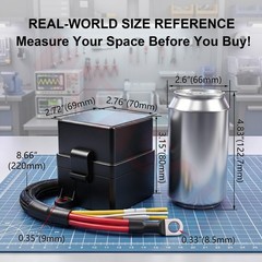 12V 3 Way Pre-Wired Fuse Relay Box Kit with 3 x 4-Pin 80A Relays | 3 ATC/ATO Slo