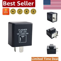 12V LED Flasher Relay – 2-Pin CF-12 with Silver Contacts for Enhanced Durability