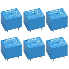 Versatile 6-Piece PCB Power Relay Set – 3V DC, 7A Capacity for Electronics