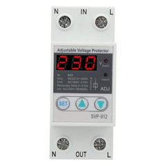 63A 230V Under Over Voltage Protector Adjustable Recovery Protective Relay