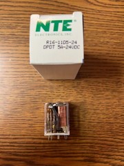 NTE R16-11D5-24 Relay 24VDC DPDT,