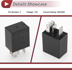 5 Pin Automotive Relay 12V 20A/30A for Volvo V70 AC Clutch Power Relay