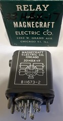 Magnecraft Electric Co. relay model 33 HSX-17 4-pole double-throw switch 14 Pin