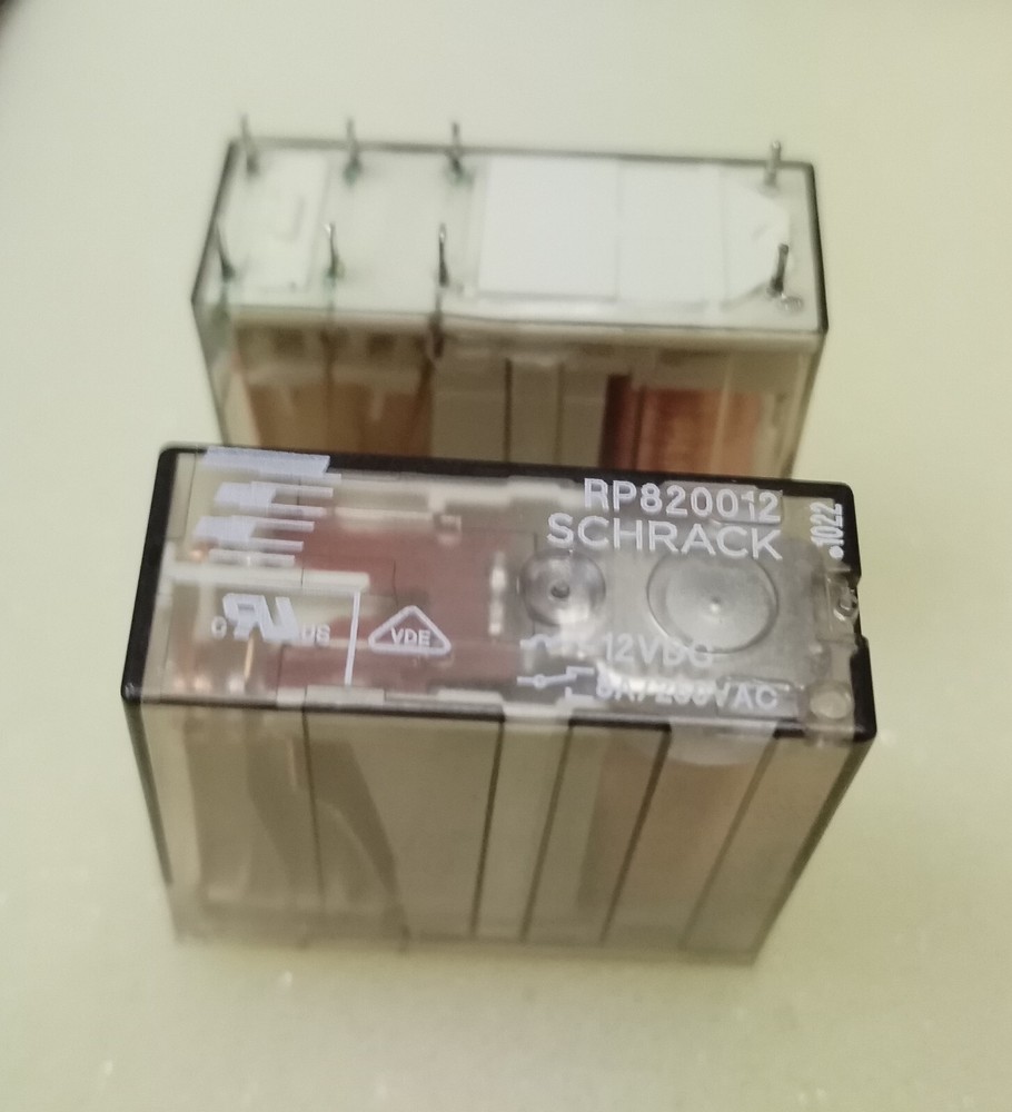 Schrack relay RP 820012 coil 12 VDC 8 pin