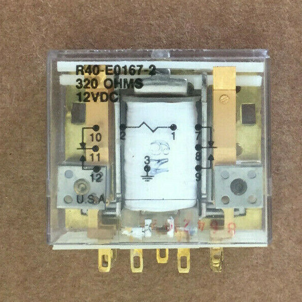 POTTER & BRUMFIELD R40-E0167-2 ELECTROMAGNETIC RELAY 320 OHMS 12VDC