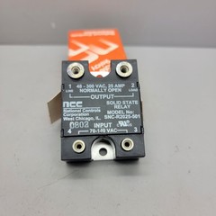 NEW IN BOX! NCC SOLID STATE RELAY SNC-R2025-507 3-30V AC/DC/48-300 VAC 25 AM