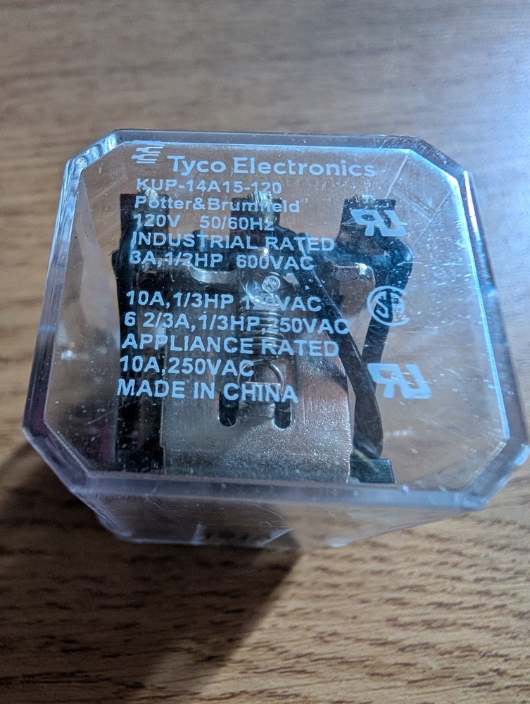 Tyco Electronics KUP-14A15-120 Relay 120 Volts