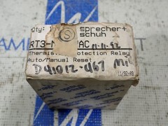 Sprecher Schuh RT3-M-24VAC Thermistor Protection Relay Auto/Manual Reset