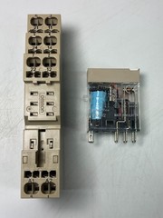Relay Ice-Cube + Socket/Base (24VDC COIL) DIN-Rail 2P 5A NO/NC Omron G2R-2-S(S)