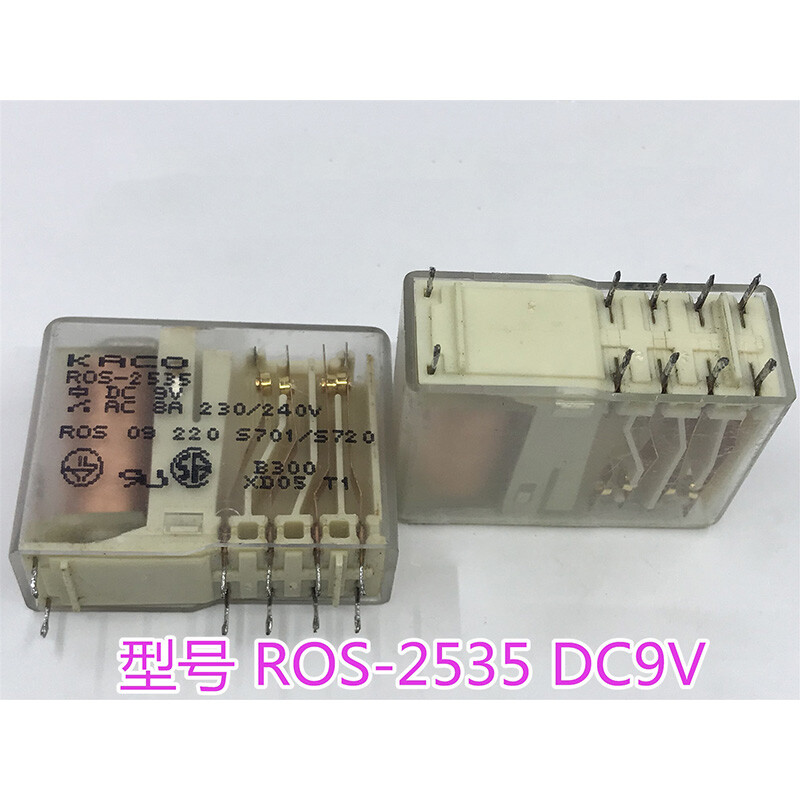 1Pc KACO ROS-2535 DC9V Power relay 8A 230/240VAC 12Pin