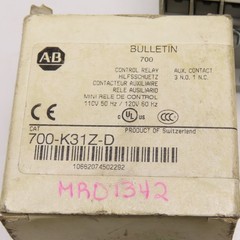 Allen-Bradley 700-K31Z-D Mini Control Relay 110V 50Hz / 120V 60Hz 3 N.O. 1 N.C.