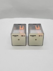2PC 3XT7112-1DC03C Relay w Socket Base 10A 277V 8Pin 24V Coil 3TX7144-4E2