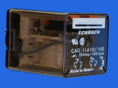 TE Connectivity (TE) Schrack 8 pin Relay CAD 11A10/110 to 120 VAC Coil DPDT NEW