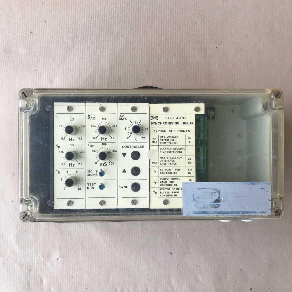 DEIF FAS-2N SYNCHRONIZING RELAY