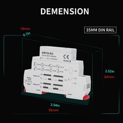 GEYA Off Delay&On Delay Time Delay Relay Timer Cycler Switch DC24V AC230V Timing