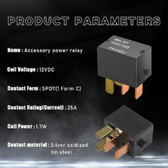 4PCS Car AC Relay, G8HL-H71 AC and Starter Relays Replace 39794-S Color: 4 PCS