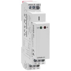 GRM8-01 Impulse Latching Relay 16A 12-240V AC/DC DIN Rail Mount Pulse Relay