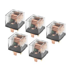 5 PCS Waterproof Relay DC 24V 60A 5Pin Car Charge Case Universal Clear