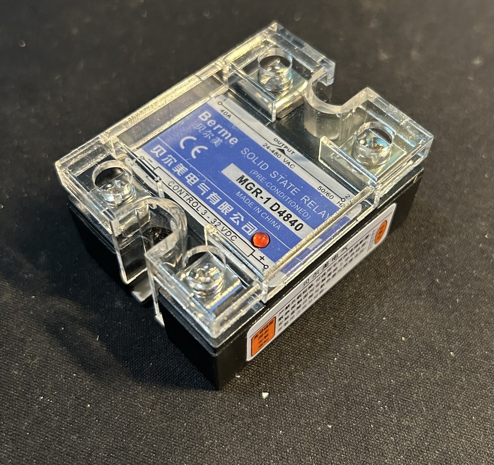 US Stock 40A Solid State Relay SSR DC-AC Input 3-32V DC Load 24-480V ​AC D4840