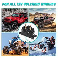 Winch Solenoid Relay Contactor 12V 250A Winch Relay Thumb Truck