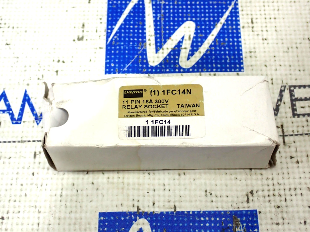 New Dayton 1FC14N 11 Pin 16 Amp 300 Volt Relay Socket *Lot Of 6 New Relay Bases*