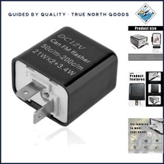 12V Speed Adjustable Electronic Flasher Relay for LED Turn Signal Lights