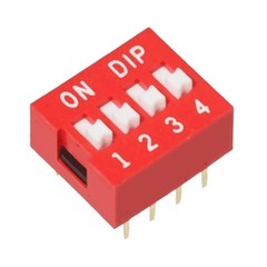 10 PCS Red 4 Position DIP Switch For Arduino ESP32 ESP8266 Raspberry Pi DIY