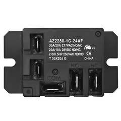 AZ2280-1C-24AF Power Relay 24VAC 30A 5-Pin SPDT Normally Closed 2 Pack
