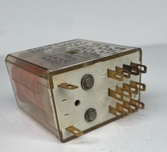 AMF Potter Brumfield R10E3Y4S450 12VDC Relay Industrial Control Clear Case Used