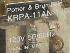 USED Potter & Brumfield KRPA-11AN-120 Relay