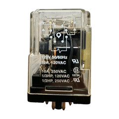 Dayton 5X827E General Purpose Relay 8-Pin, 120V 50/60Hz, 12A, 120VAC