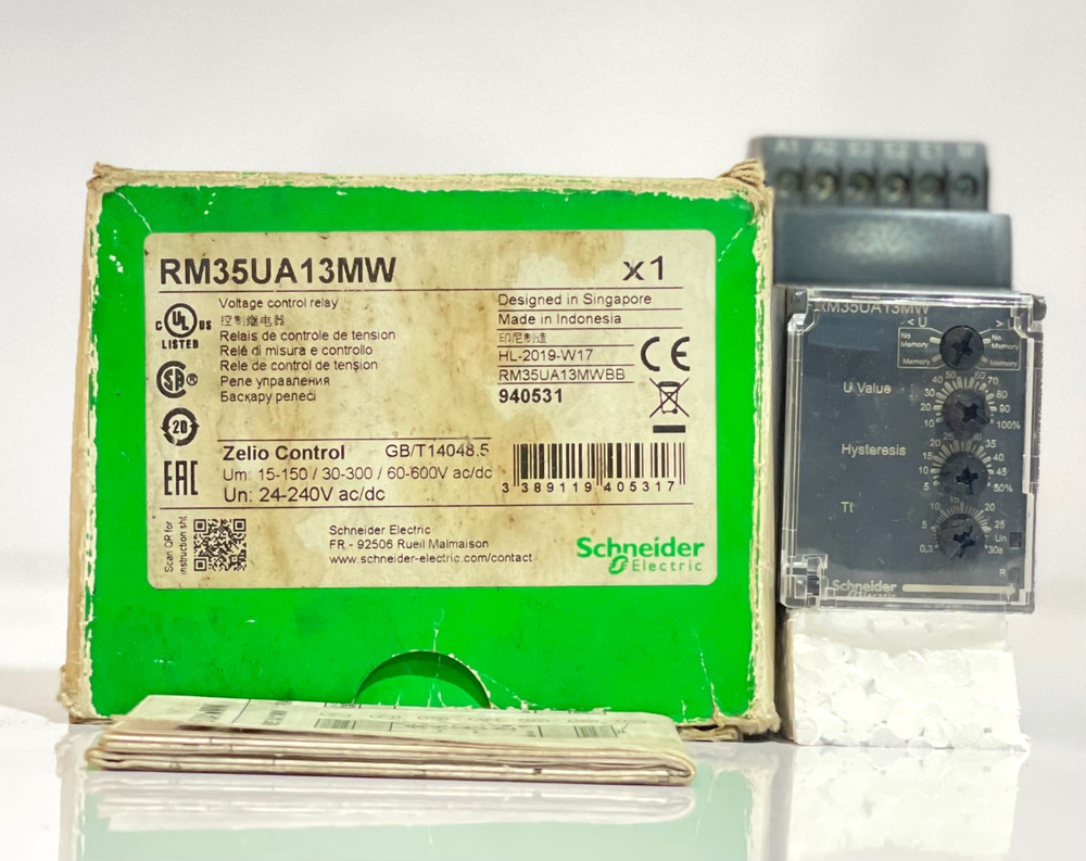 SCHNEIDER ELECTRIC RM35UA13MW VOLTAGE CONTROL RELAY 24-240VAC/DC FREE FAST SHIP
