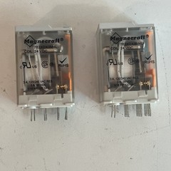 MAGNECRAFT 782XDX3 M4L Plug-in Relay 14-PIN 3A 24VDC COIL 4PDT Used 1-Lot of 2ea