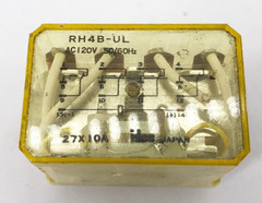 Lot of 4 Idec RH4B-UL Relays 120VAC 27X10A