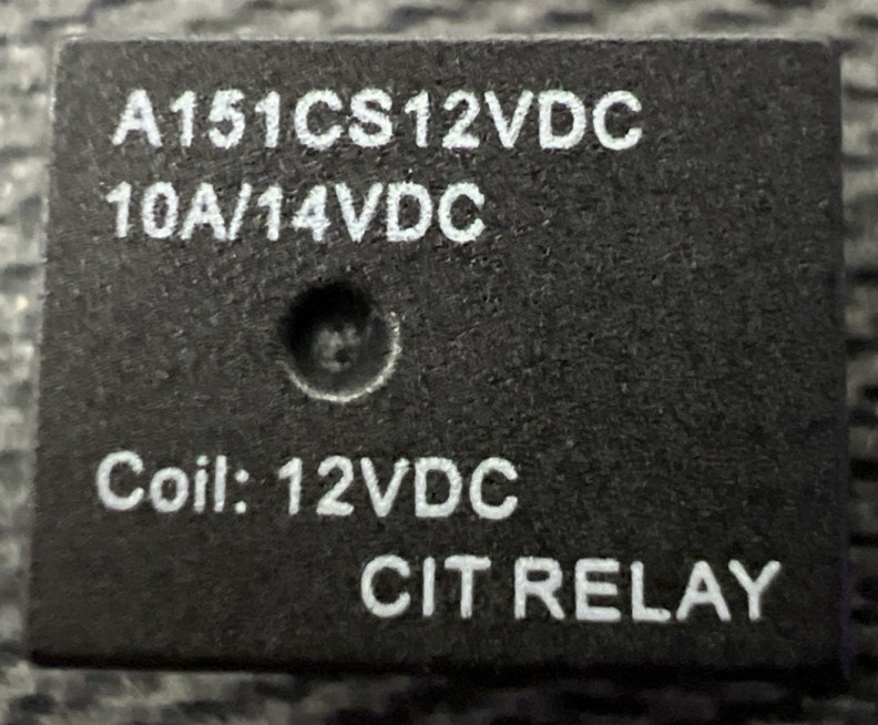 CIT RELAY A151CS12VDC 10a/14DC COIL:12VDC