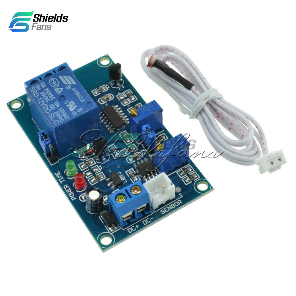 Light Detect sensor 12V photoresistor relay module with timmer light control