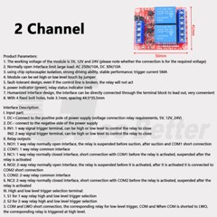 5V 12V 24V Relay Module 1,2,4,8 Channel Optocoupler for Open Source Electronics