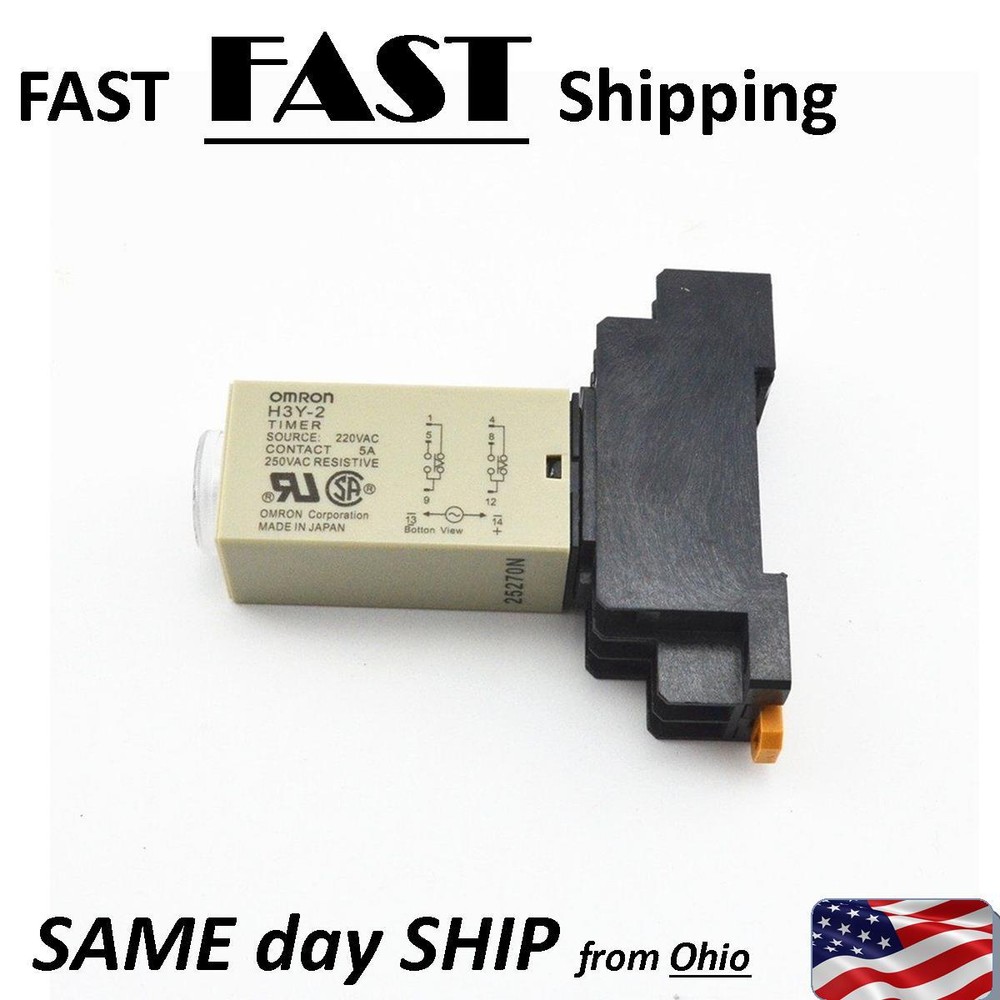 AC relay — 1, 2, 3, 4, 5, 6, 7, 8, 9, & 10 second setting – delay relay