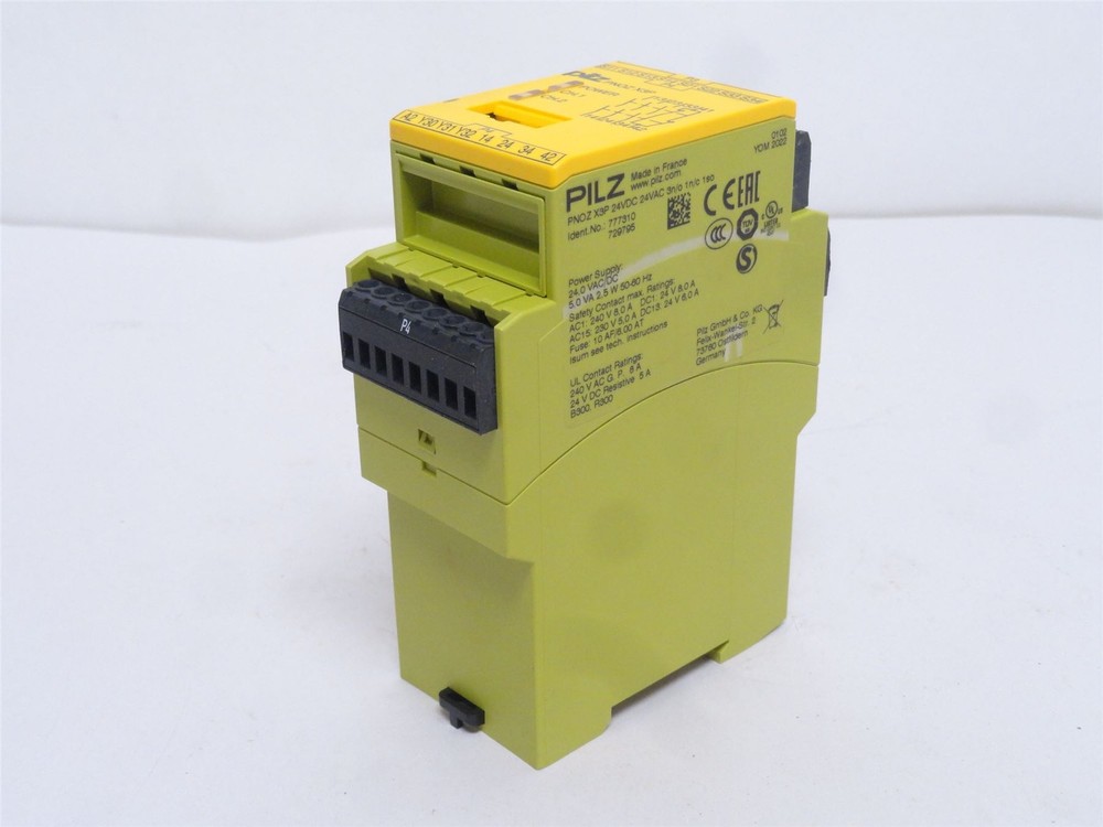 244210 New-No Box; Pilz PNOZ X3P Safety Relay 777310; 240VAC; Coil 24VDC