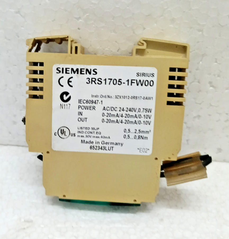 Siemens 3RS1705-1FW00 SIRIUS Relay Interface Module AC/DC 24-240 V