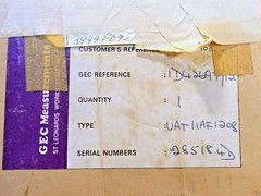 GEC MEASUREMENTS VAT11AF120B *NEW* DEFINITE TIME METER RELAY (24L1)