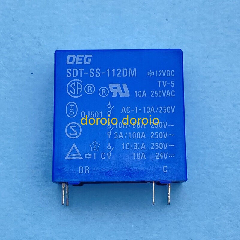 10Pcs New For OEG SDT-SS-112DM 12VDC Power Relay 4Pins