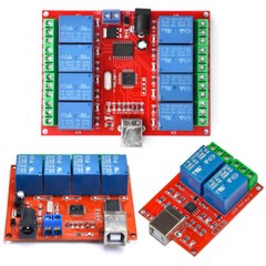 2/4/8 Channel 5V 12V Computer USB Control Delay Switch Drive-free Relay Module
