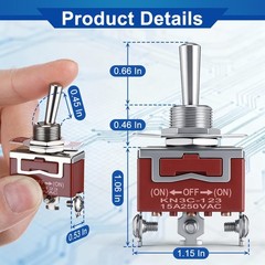 12V Forward Reverse Relay Module, Momentary Toggle Switch, 3 Way Toggle Switc…