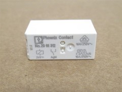 243423 New-No Box; Phoenix 2961312 Plug-in Mini-Relay; 16A; 24VDC; 1PDT